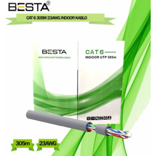 BESTA CAT6 23 AWG 305 METRE IP KAMERA KABLOSU