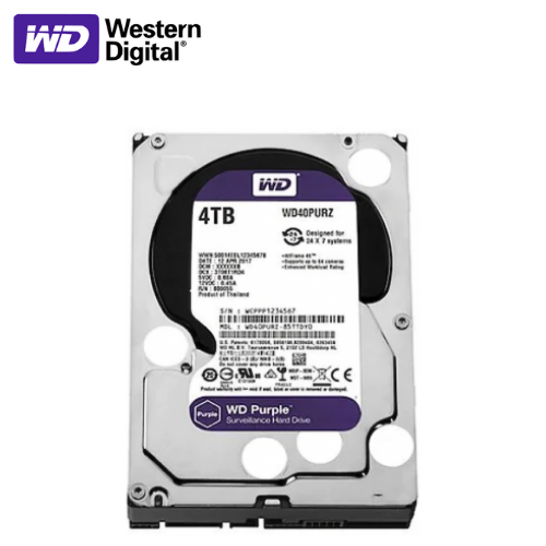 WD Purple WD40PURZ 4 TB 3.5 7/24 Güvenlik Diski